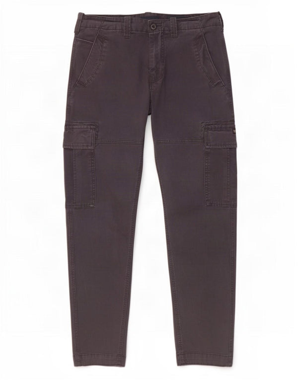 Calça cargo reta masculina Superdry W30 L30 algodão azul marinho