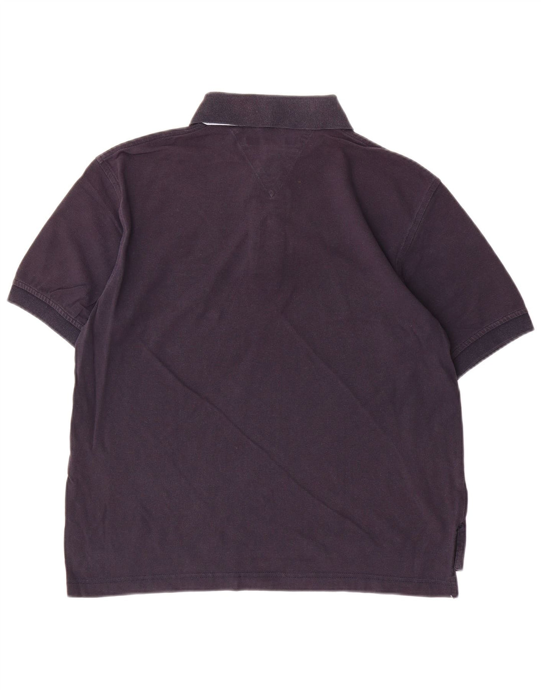 Camisa polo masculina Tommy Hilfiger média algodão azul marinho