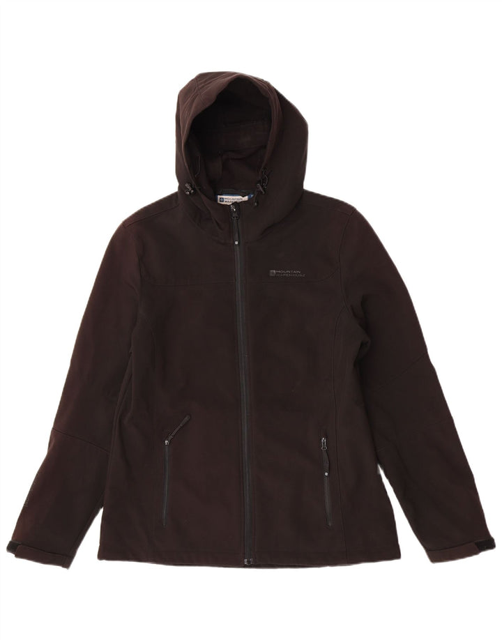 Jaqueta corta-vento feminina com capuz Mountain Warehouse Reino Unido 14 grande preta