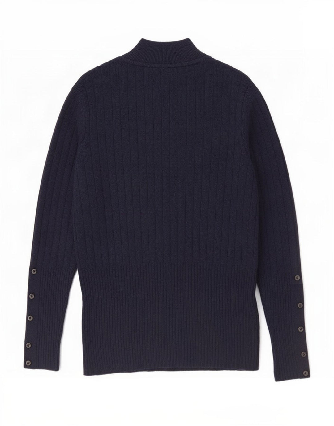 Suéter feminino Marks & Spencer com gola tartaruga Reino Unido 12 médio azul marinho