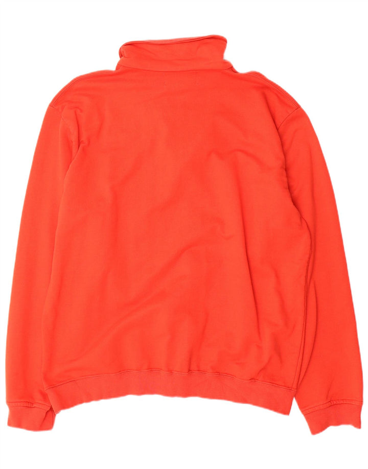 Moletom masculino Kappa com zíper e gola XL em algodão vermelho