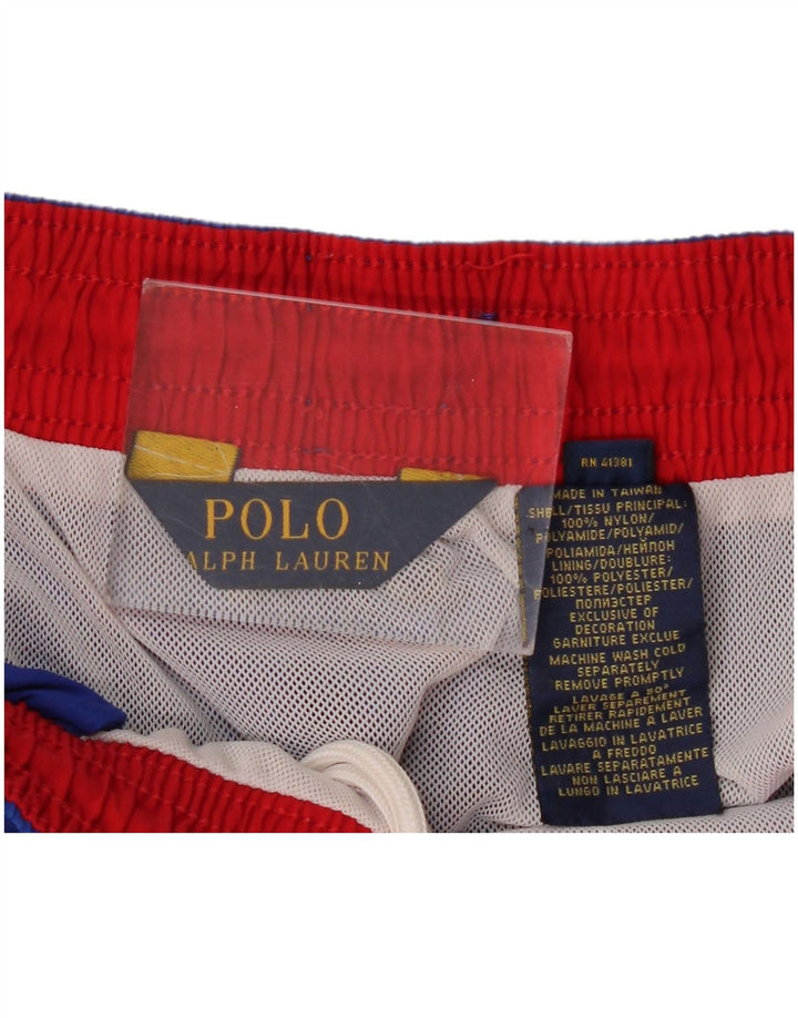Polo Ralph Lauren Shorts de natação masculino médio azul nylon