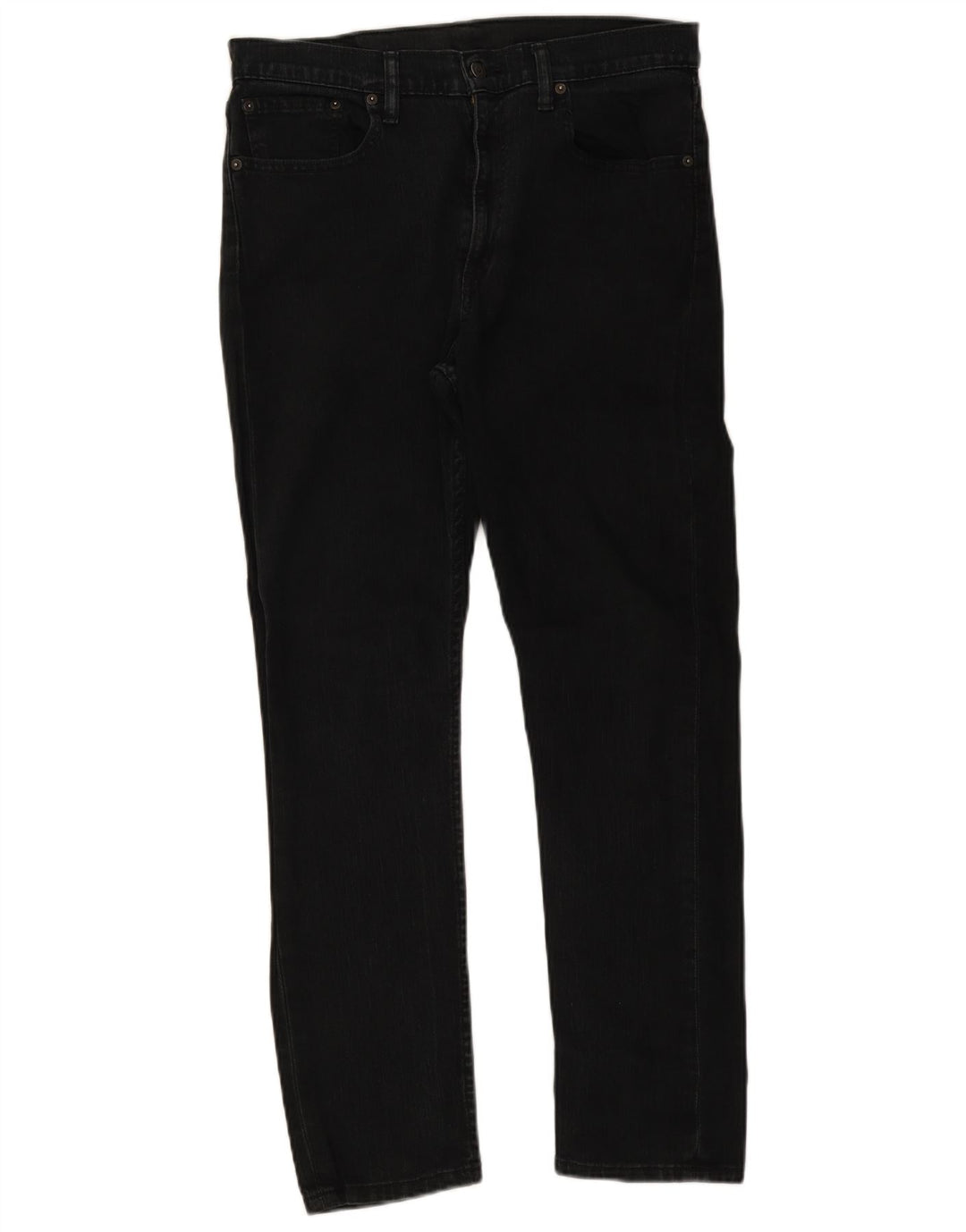 Levi's Mens Slim Jeans W34 L30 Algodão Preto