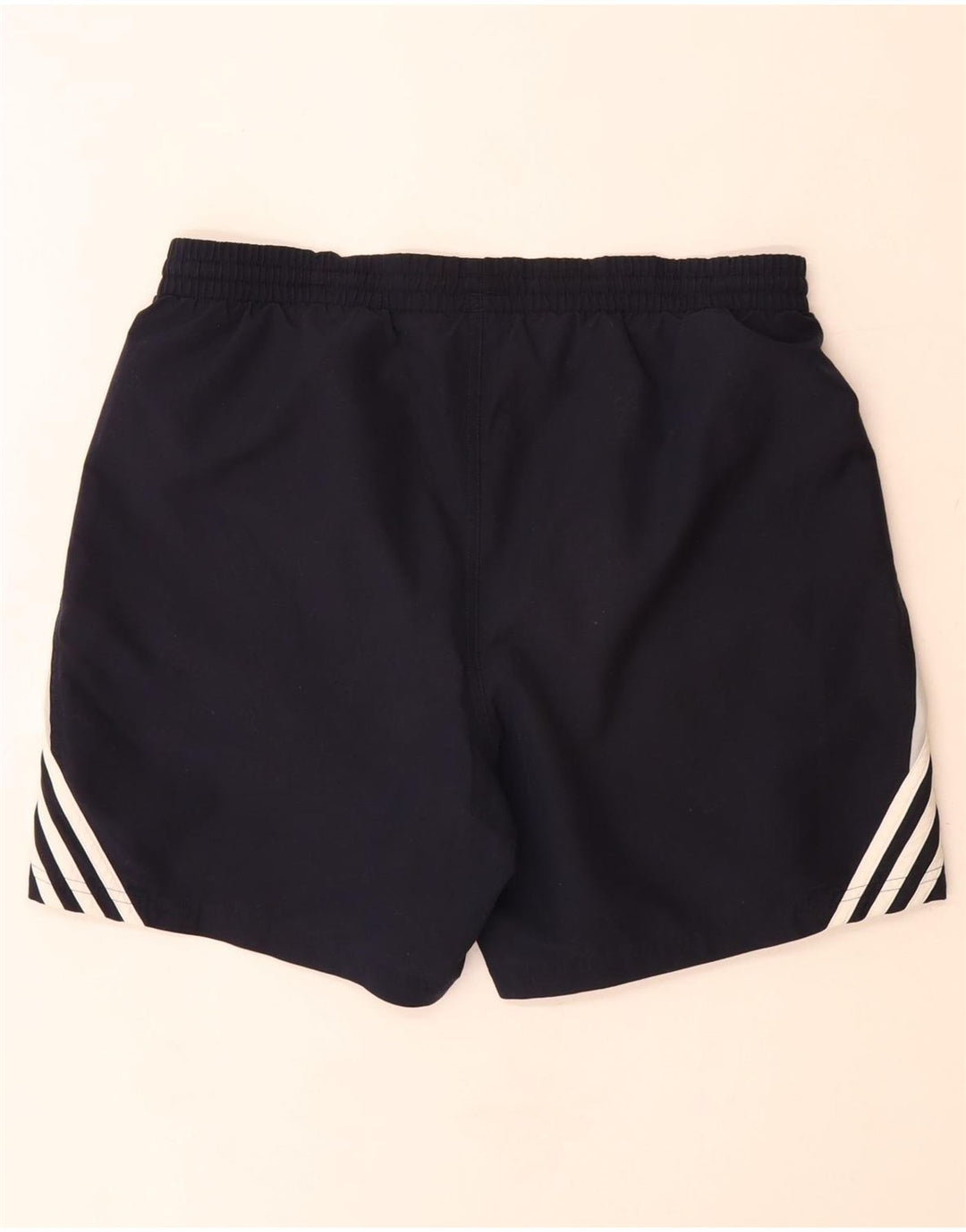 Shorts esportivos masculinos Adidas grande poliéster colorblock azul marinho