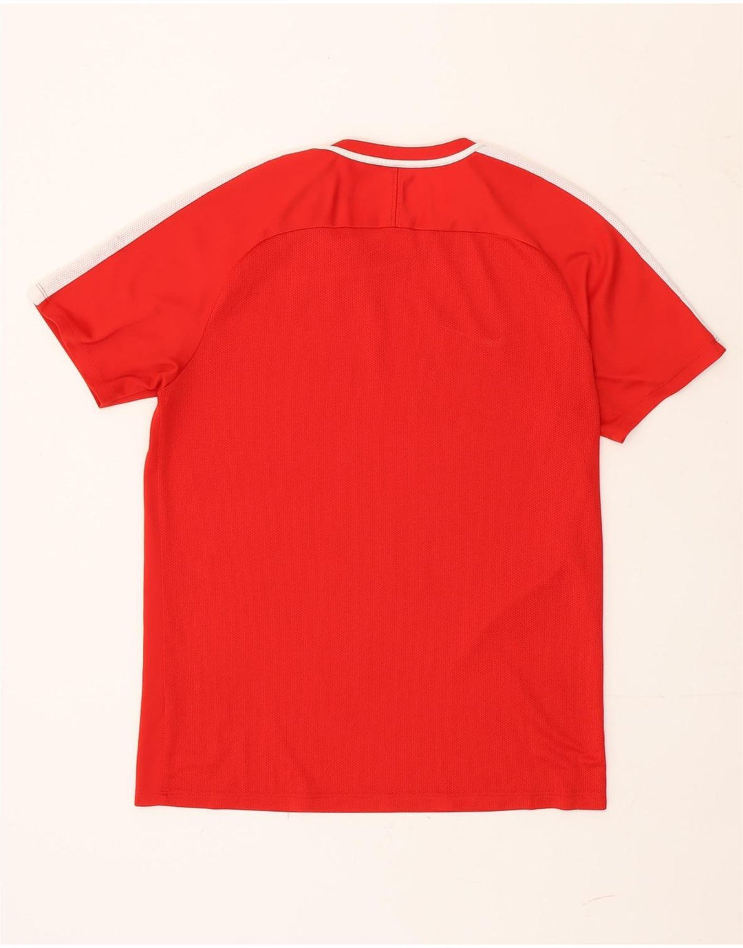 Camiseta masculina Nike Dri Fit Top grande bloco colorido vermelho