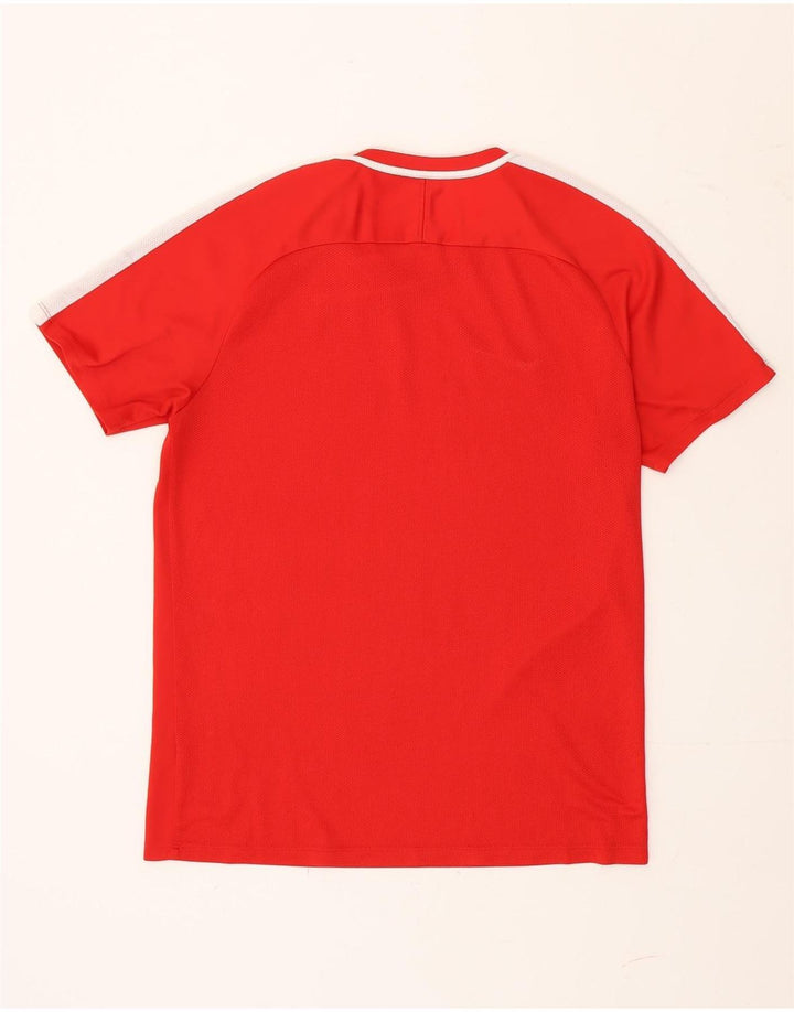 Camiseta masculina Nike Dri Fit Top grande bloco colorido vermelho