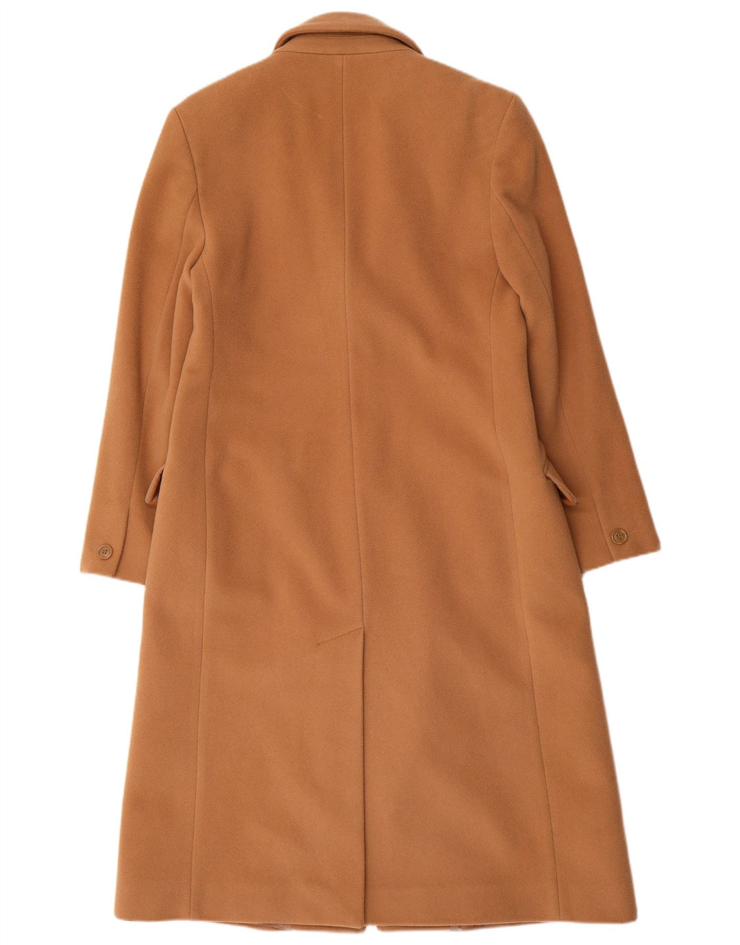 Sobretudo feminino LAURA ASHLEY Reino Unido 14 grande lã virgem marrom