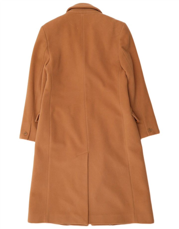 Sobretudo feminino LAURA ASHLEY Reino Unido 14 grande lã virgem marrom