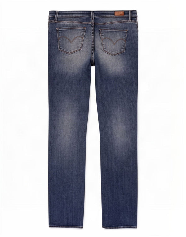 Calça jeans feminina Levi's Demi Curve Classic Rise Straight W28 L31 azul algodão
