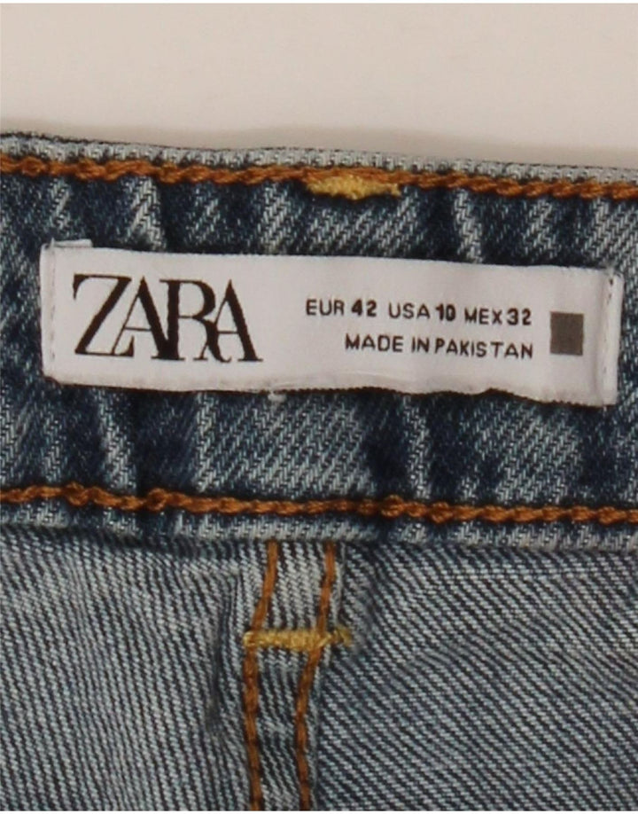 ZARA Jeans retos femininos EU 42 Grande W32 L26 Azul