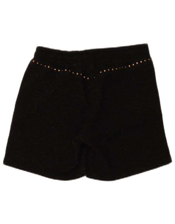 Shorts esportivos femininos Freddy UK 6 XS poliéster manchado preto