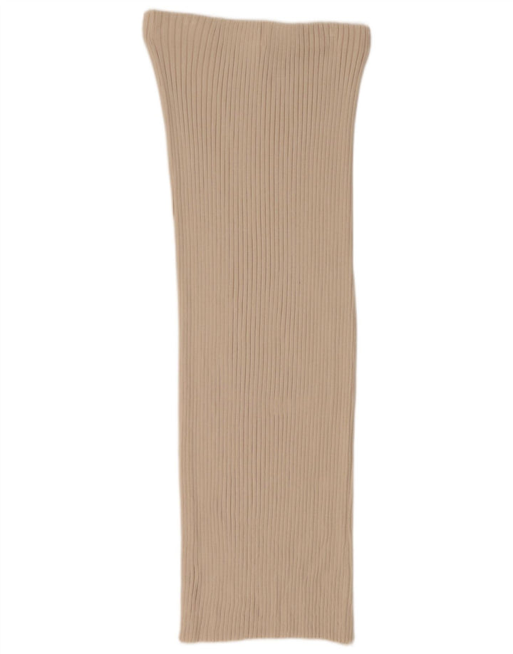 ZARA Saia maxi feminina de malha média W28 bege
