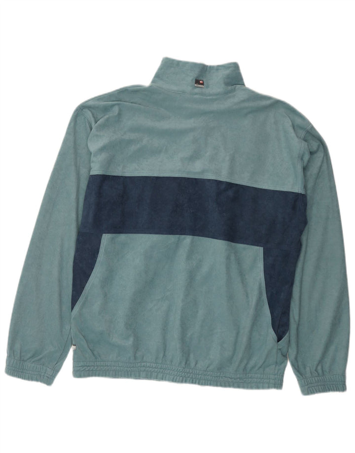 Mc Kees Mens Treino Top Jaqueta Azul Médio Colourblock Poliéster