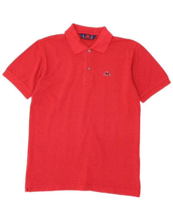 Camisa polo masculina Kappa pequena algodão vermelho