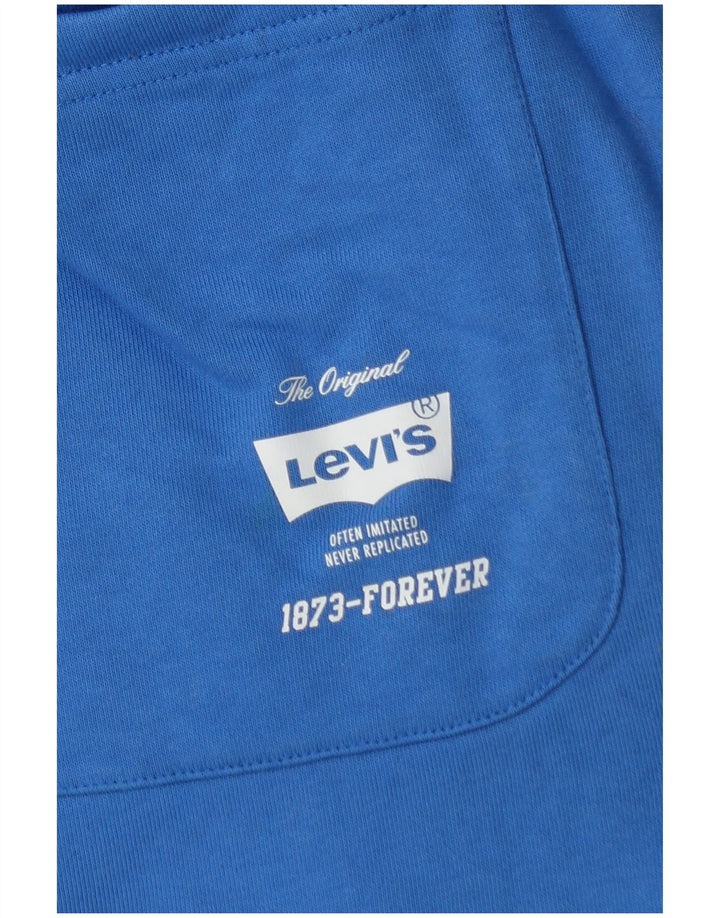 Shorts esportivos masculinos LEVI'S 2XL algodão azul