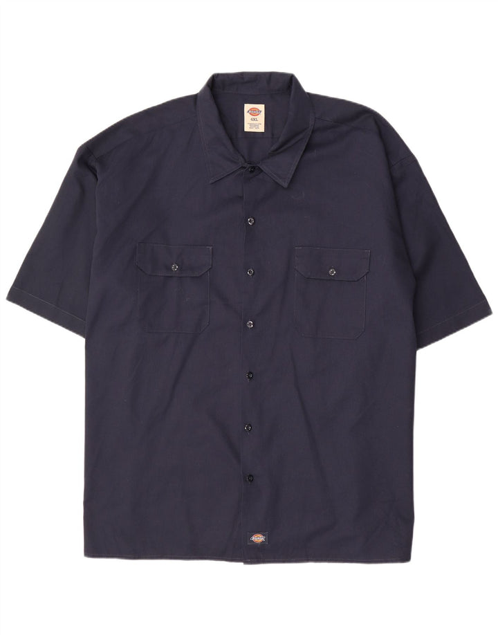 Camisa masculina de manga curta DICKIES 4XL poliéster azul marinho