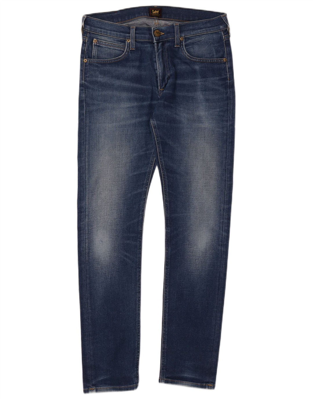 Lee Mens Luke Slim Jeans W30 L32 Azul Algodão