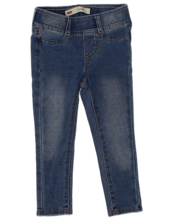 Levi's Baby Girls Jegging Skinny Jeans 18-24 Meses W18 L13 Azul Algodão