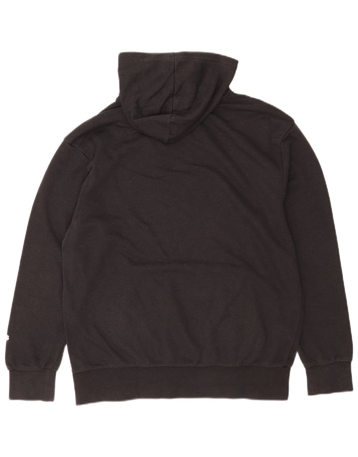 Adidas masculino gráfico moletom com capuz médio algodão preto