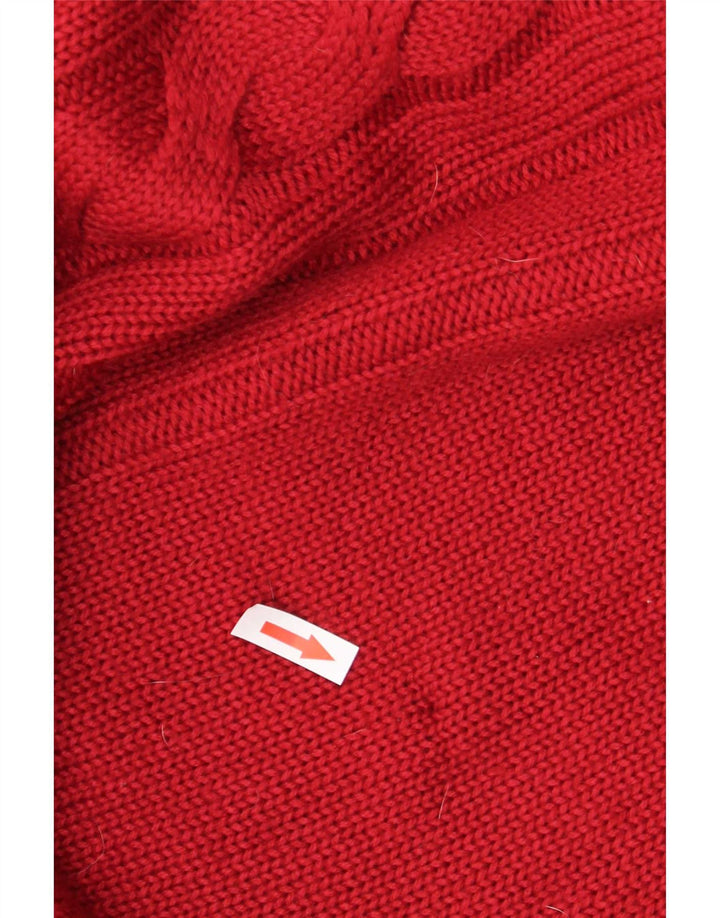 Daniel Hechter Suéter masculino com gola redonda 4XL lã cor de vinho