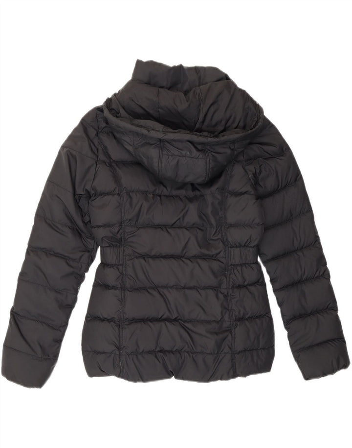 Jaqueta acolchoada com capuz feminina The North Face UK 10 poliéster preto pequeno