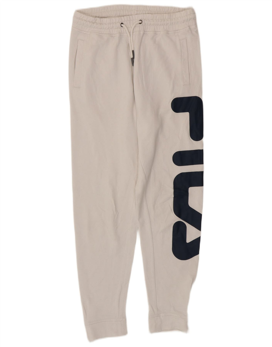 Calça de treino masculina FILA Graphic Joggers XS algodão branco