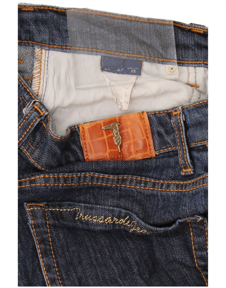 Jeans retos femininos TRUSSARDI W25 L30 azul marinho