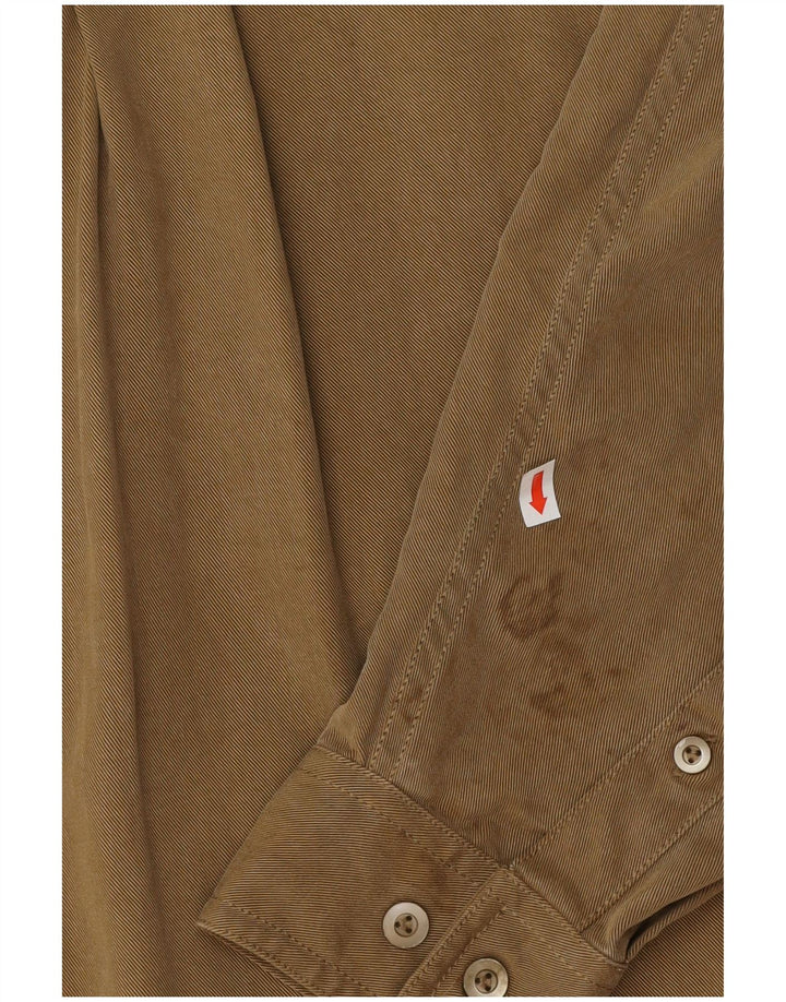 Camisa masculina TOMMY BAHAMA grande cáqui Tencel