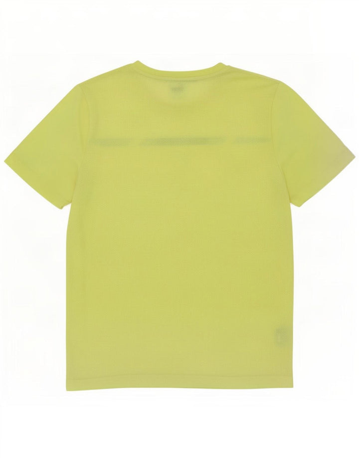 Puma Mens Graphic T-Shirt Top Pequeno Poliéster Verde