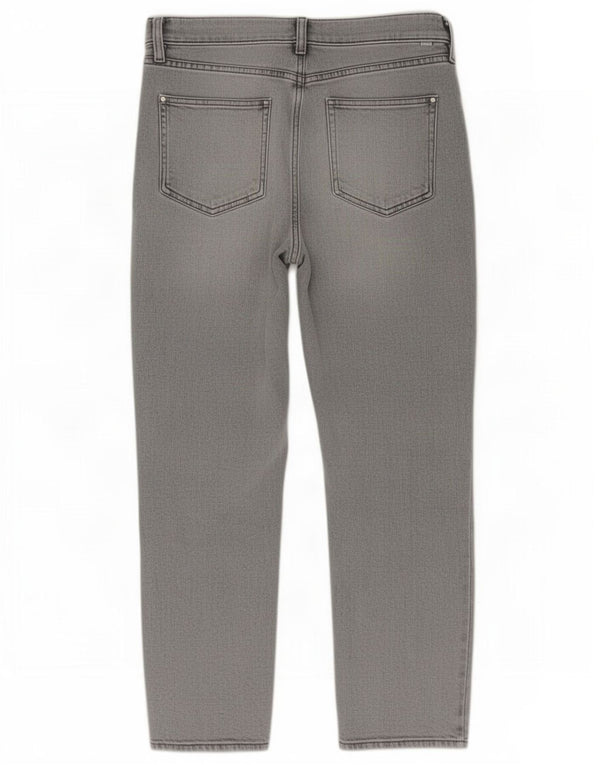 Calça jeans feminina Marks & Spencer Boyfriend cortada UK 14 Medum W32 L26 cinza