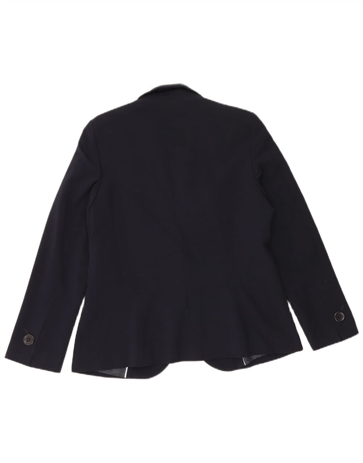 Jaqueta blazer feminina Marks & Spencer com 1 botão Reino Unido 16 grande azul marinho