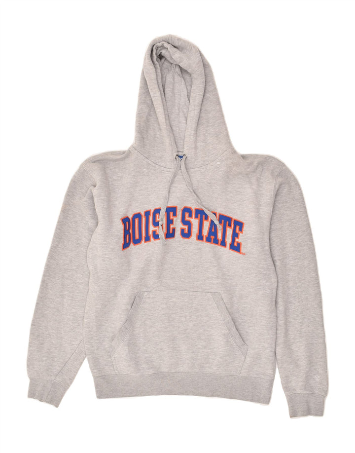 VINTAGE Mens Boise State Graphic Hoodie Jumper Medium Grey Cotton Vintage Vintage and Second-Hand Vintage from Messina Hembry 