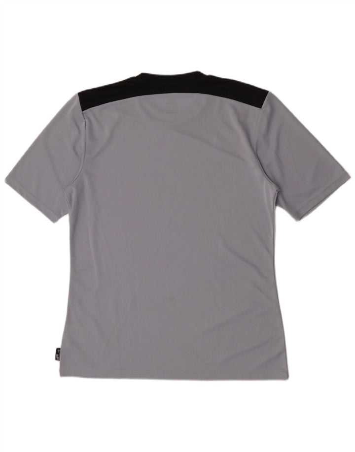 Camiseta Adidas Masculina Climalite Graphic Top Cinza Médio Colourblock Poliéster
