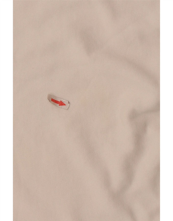 Champion feminino crop moletom jumper UK 14 médio off white algodão