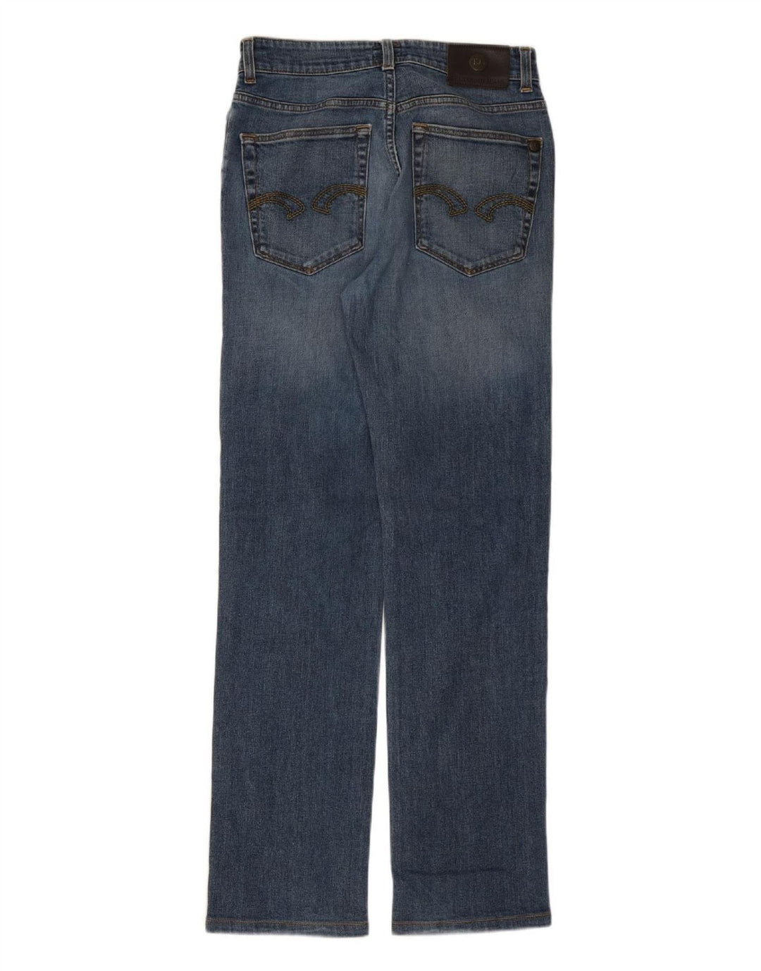 Jeans retos femininos TRUSSARDI W29 L31 algodão azul