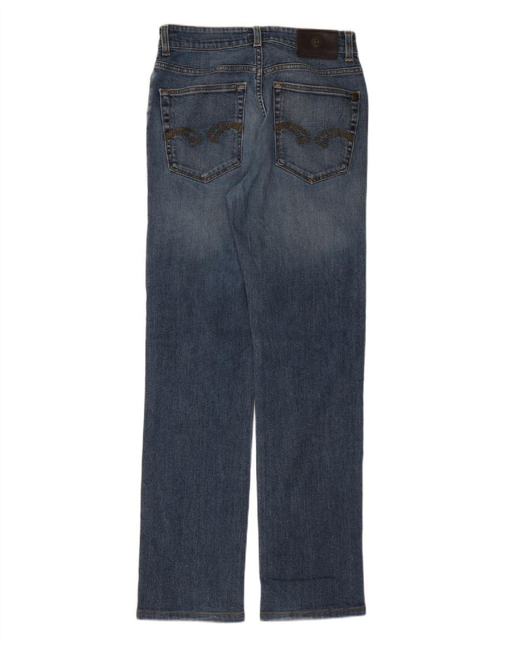 Jeans retos femininos TRUSSARDI W29 L31 algodão azul