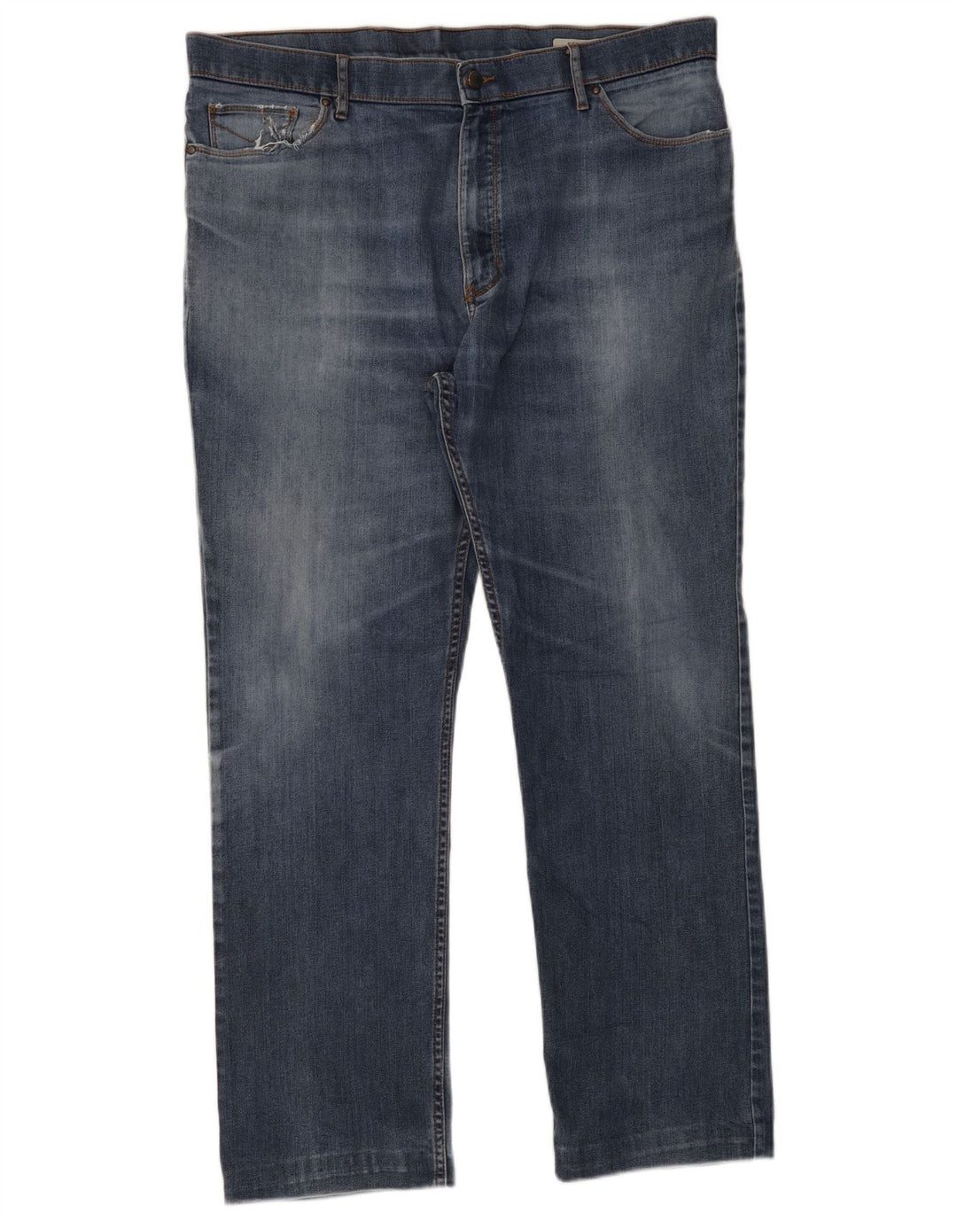 Jeans Marks & Spencer masculino regular fit reto W40 L33 algodão azul