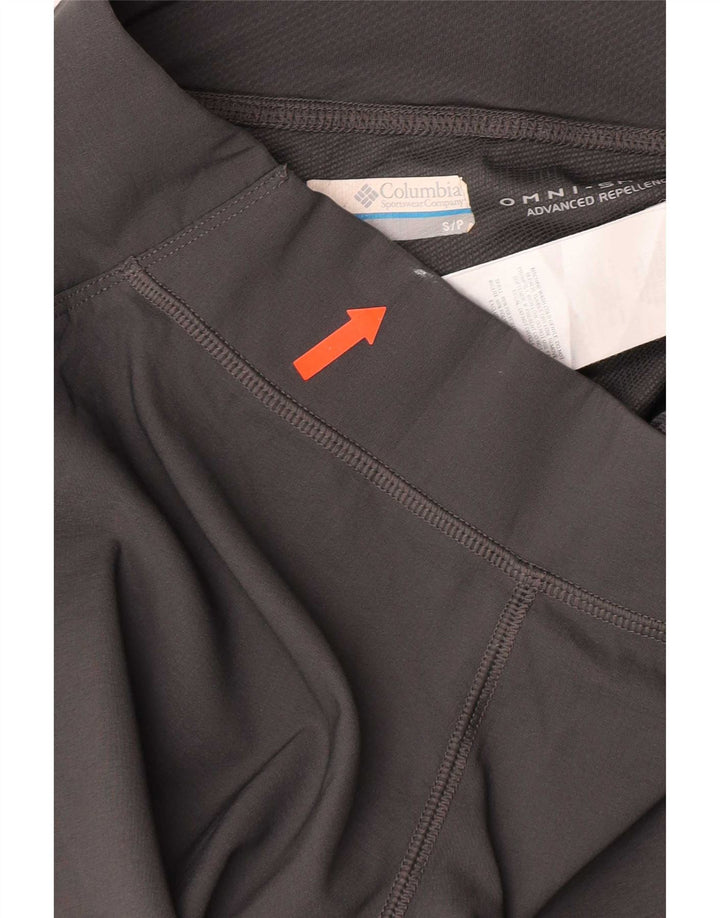 Columbia Womens Omni-Shield Sport Shorts UK 8 Pequeno Poliéster Cinza