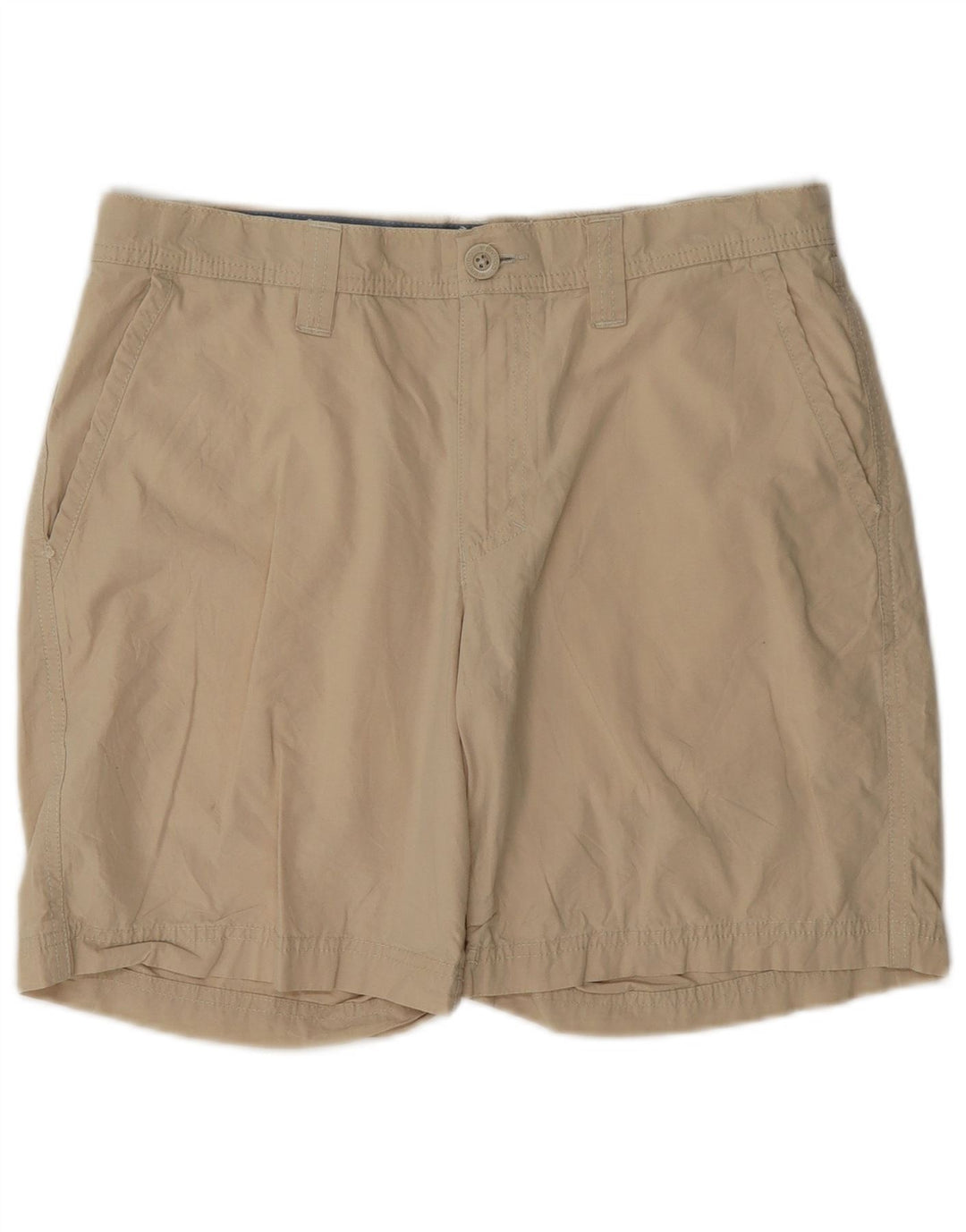 Columbia Mens Chino Shorts W30 Algodão Bege Médio