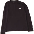 Dkny Top masculino de manga comprida grande algodão preto