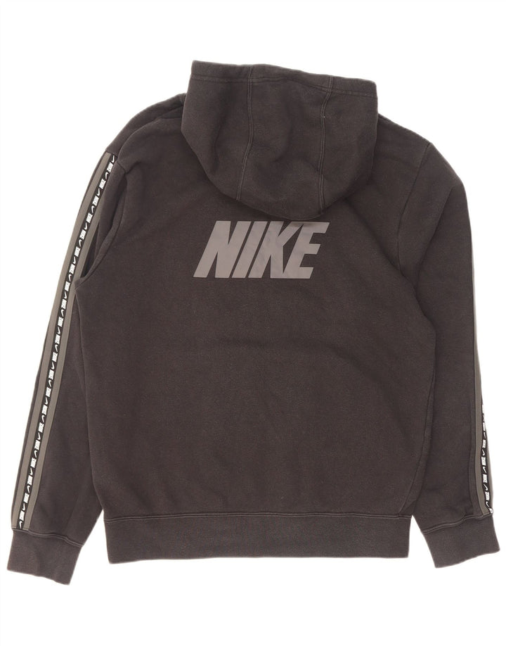 Jumper com capuz gráfico masculino Nike pequeno algodão preto