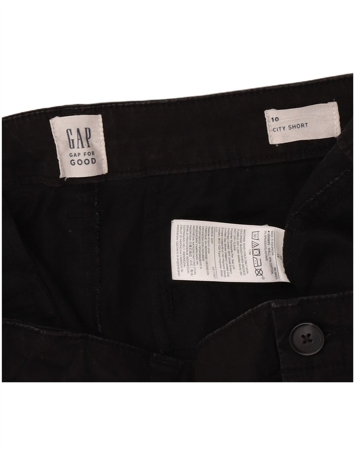 Shorts Chino Feminino Gap US 10 Grande W32 Algodão Preto