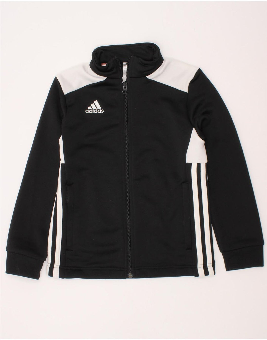 Jaqueta Adidas Meninos Treino Top 7-8 Anos Preto Colorblock Poliéster