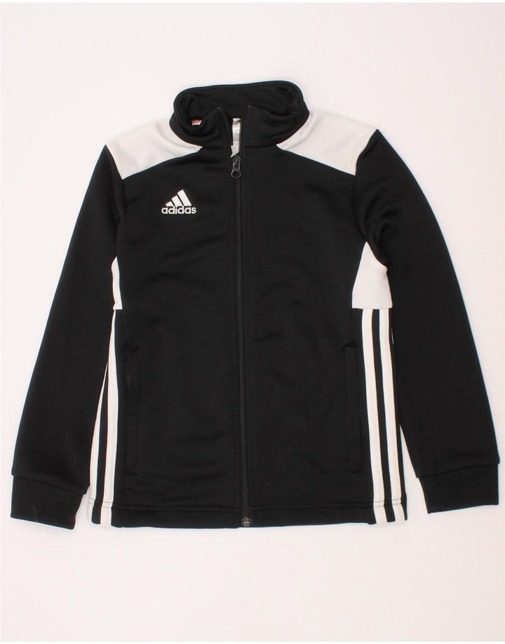 Jaqueta Adidas Meninos Treino Top 7-8 Anos Preto Colorblock Poliéster