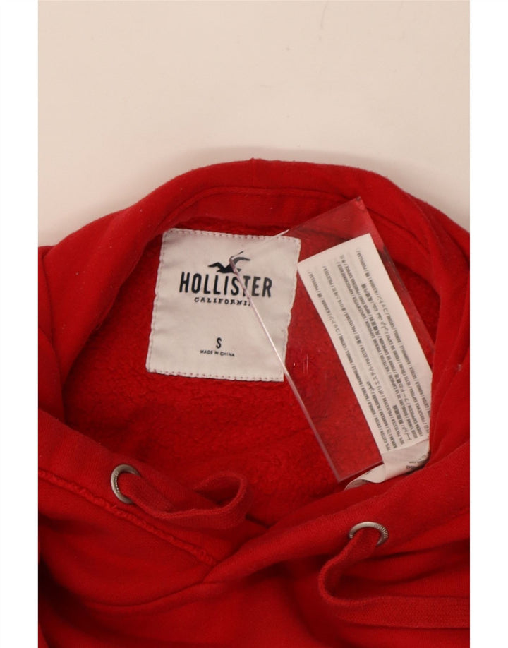 HOLLISTER Mens Hoodie Jumper Small Red Cotton Vintage Hollister and Second-Hand Hollister from Messina Hembry 