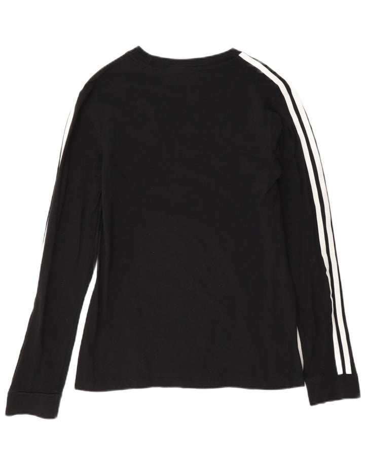 Top Feminino Adidas Manga Longa UK 8 Pequeno Preto