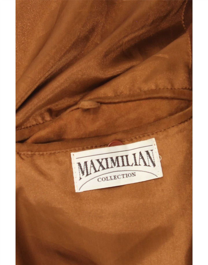 Jaqueta bomber masculina de camurça Maximilian Reino Unido 42 XL marrom