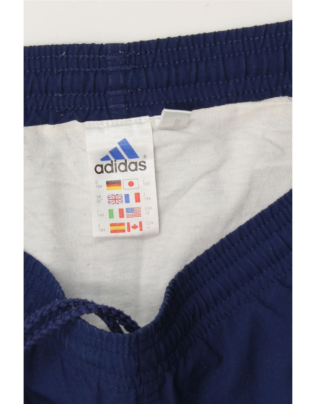Shorts esportivos masculinos Adidas médio azul marinho poliéster