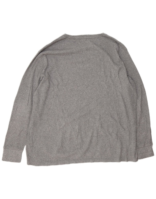 Top masculino Polo Ralph Lauren manga comprida 2XL algodão cinza