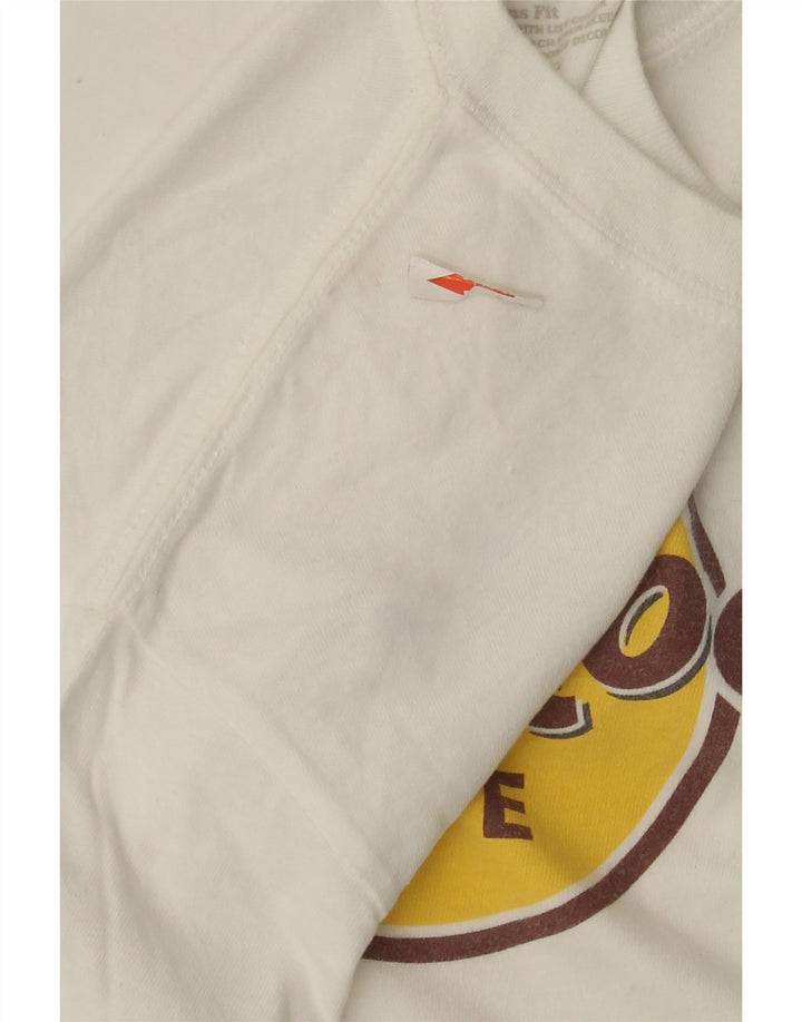 Camiseta masculina com estampa agradável do Hard Rock Cafe, top pequeno de algodão branco